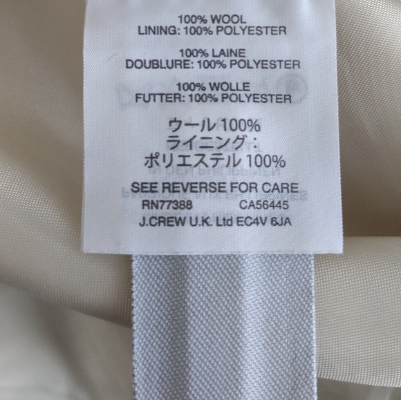 J Crew Cream Wool Mini Skirt Size 2 - Picture 6 of 8